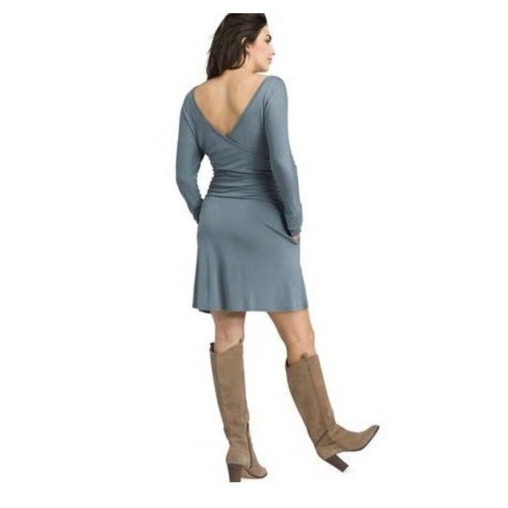 Prana Simone Dress Weathered Blue Med NWT - Picture 2 of 9